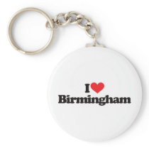 I Love Birmingham Key Chain