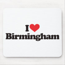 I Love Birmingham Mouse Pad