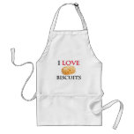 I Love Biscuits aprons
