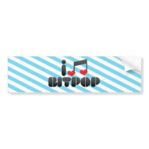 I Love Bitpop Bumper Stickers