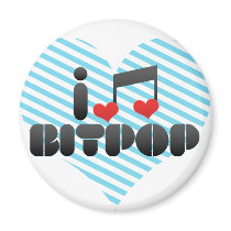 I Love Bitpop Refrigerator Magnets