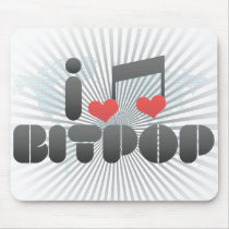 I Love Bitpop Mouse Pads