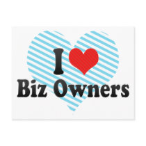 I Love Biz Owners Postcards