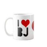 I Love BJ Mug