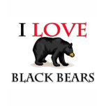I Love Black Bears t-shirts