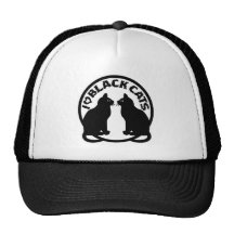 I LOVE BLACK CATS TRUCKER HAT