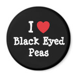 I love Black Eyed Peas heart T-Shirt magnets