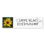 I love Black-Eyed Susans Bumper Stickers