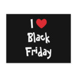 I Love Black Friday Post Cards
