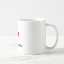 I Love Black Labs Mugs