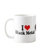 I Love Black Metal Coffee Mug