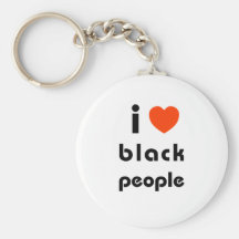 I Love Black People Key Chains