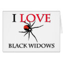I Love Black Widows cards