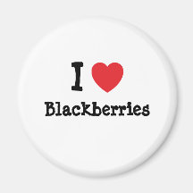 I love Blackberries heart T-Shirt Refrigerator Magnet