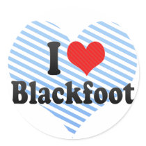 I Love Blackfoot Sticker