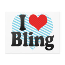 I Love Bling Postcards