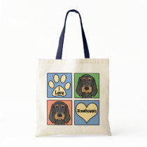 I Love Bloodhounds Bags
