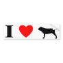 I Love Bloodhounds Bumper Sticker