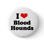 I Love Bloodhounds buttons