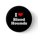 I Love Bloodhounds buttons