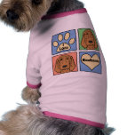 I Love Bloodhounds pet clothing