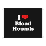 I Love Bloodhounds postcards