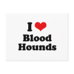 I Love Bloodhounds postcards