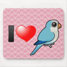 I Love Blue Quakers Mousepads