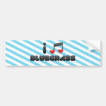 I Love Bluegrass Bumper Stickers