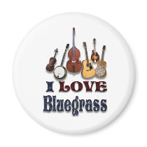I LOVE BLUEGRASS -MAGNET