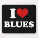 I Love Blues mousepads