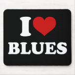 I Love Blues mousepads