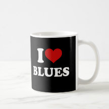 I Love Blues Mug
