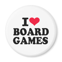 I love board games fridge magnets