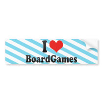 I Love BoardGames Bumper Stickers