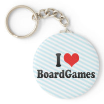 I Love BoardGames Key Chain
