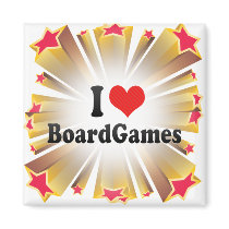 I Love BoardGames Fridge Magnets