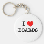 I Love Boards Keychain
