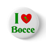 I Love Bocce Button