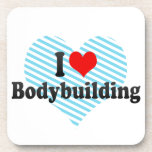 I love Bodybuilding cork coasters
