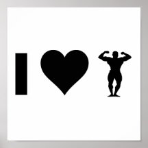 I Love Bodybuilding Print