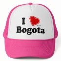 I Love Bogota hats