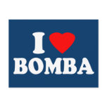 I Love Bomba postcards