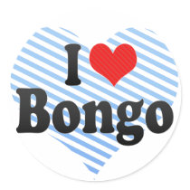 I Love Bongo Sticker