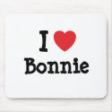 I love Bonnie heart T-Shirt mousepads