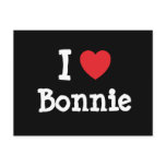 I love Bonnie heart T-Shirt postcards