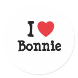 I love Bonnie heart T-Shirt stickers
