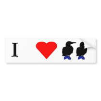 I Love Boobies Bumper Sticker