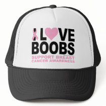 I Love Boobs Mesh Hats