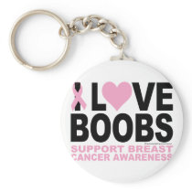 I Love Boobs Keychain
